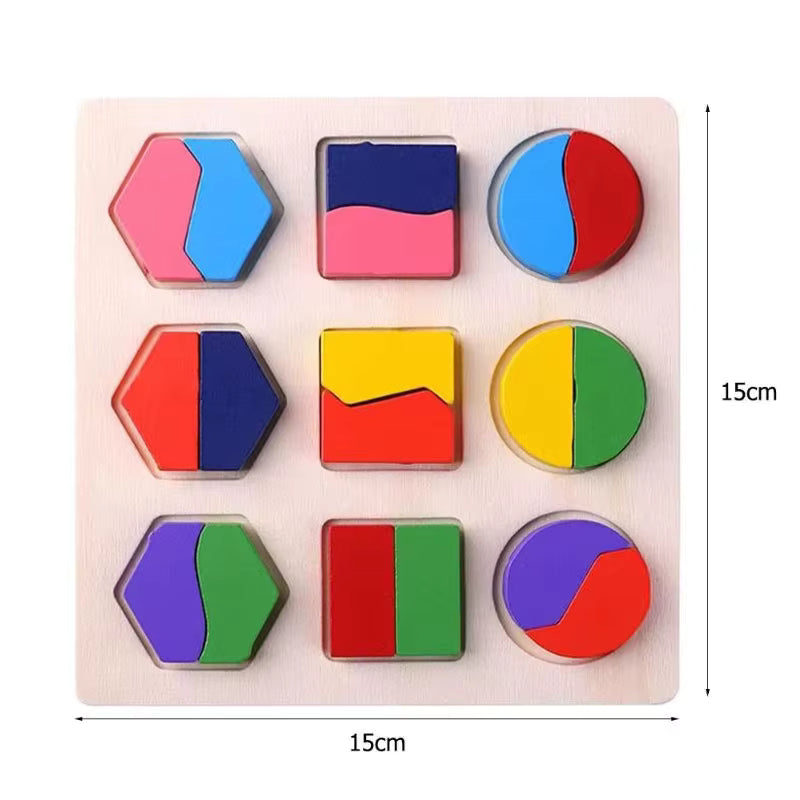 Montessori-koppelbord voor vormen & breuken