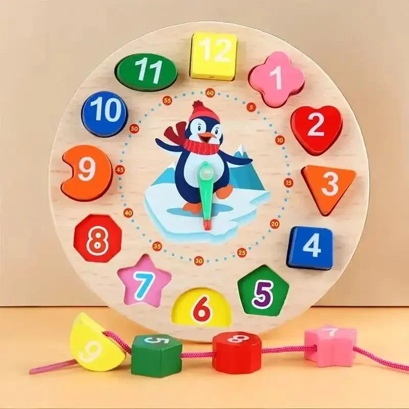 Montessori-pinguïn-leerklok