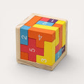 Montessori-3D-kubuspuzzel van hout