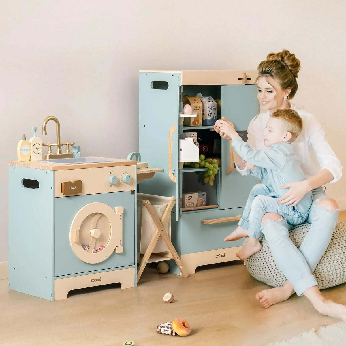 Montessori-speelmeubel voor keuken & huishouden