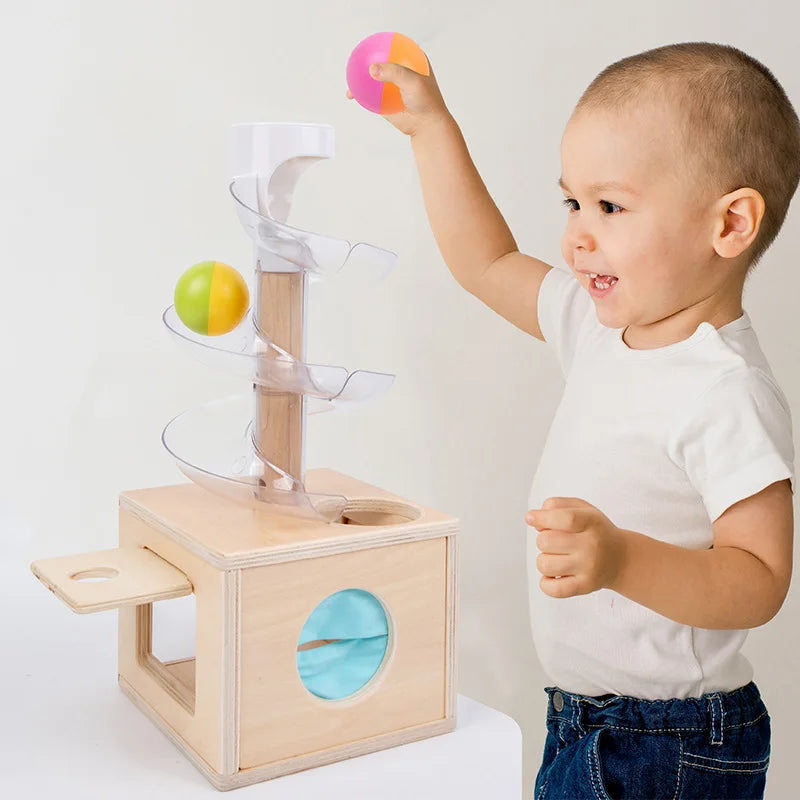 Montessori-kogelspiraal van hout