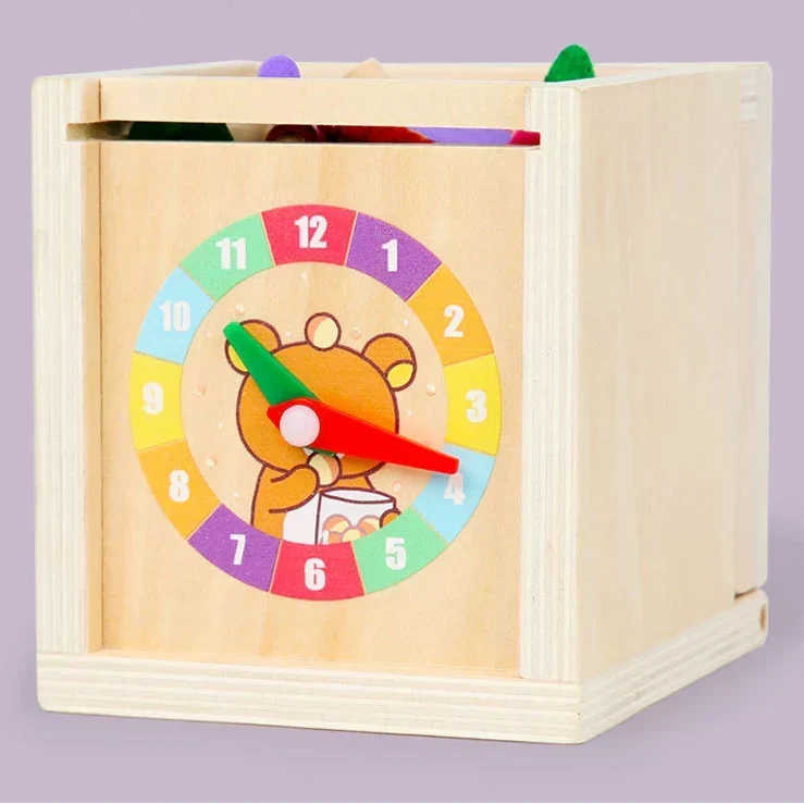 Montessori-vormenbox met gekleurde ballen