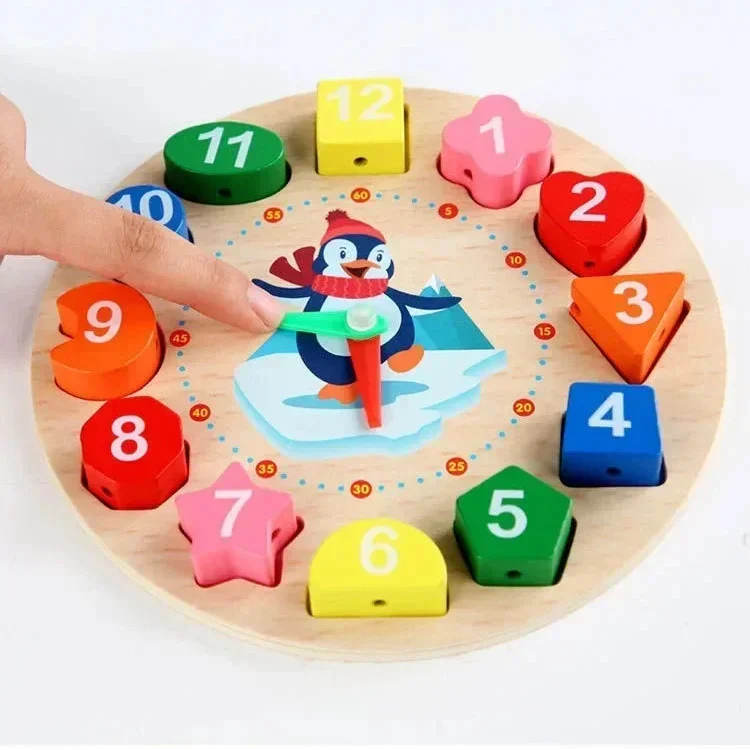 Montessori-pinguïn-leerklok