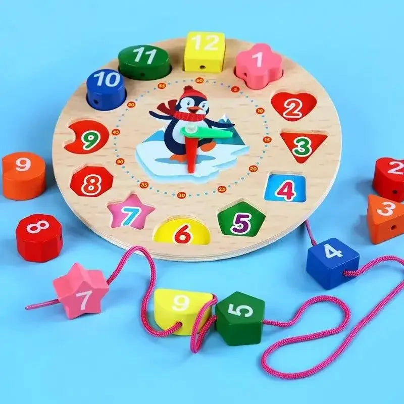Montessori-pinguïn-leerklok