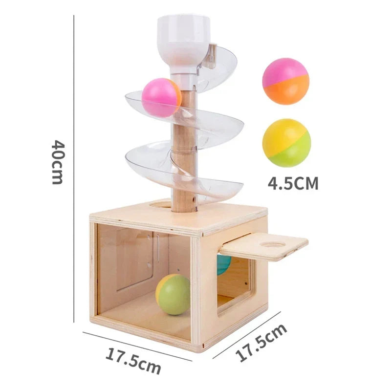 Montessori-kogelspiraal van hout