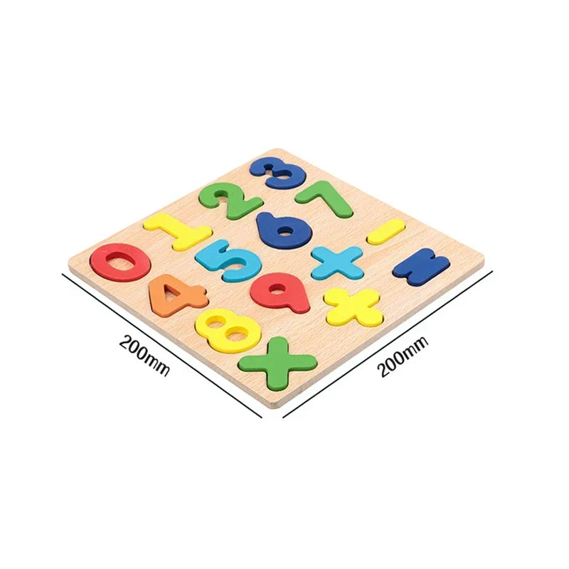 Montessori-leerpuzzels – letters, cijfers & vormen