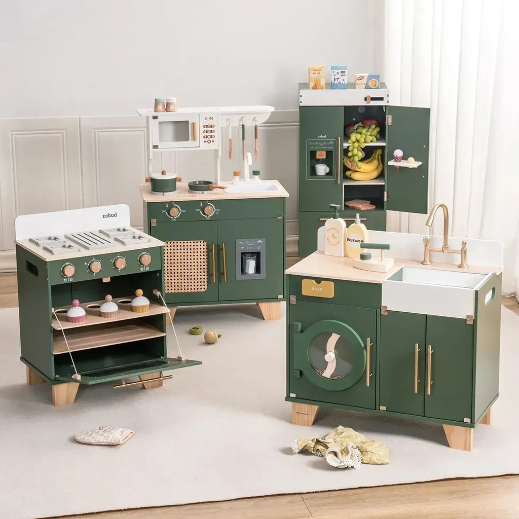 Montessori-houten huishoudspeelmeubel