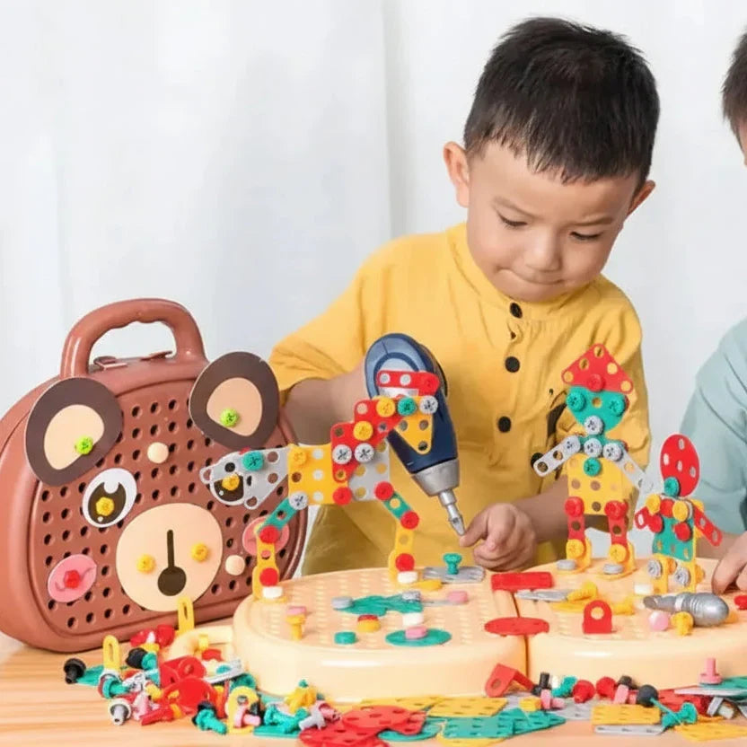 Montessori-mozaïek-boorset voor kinderen