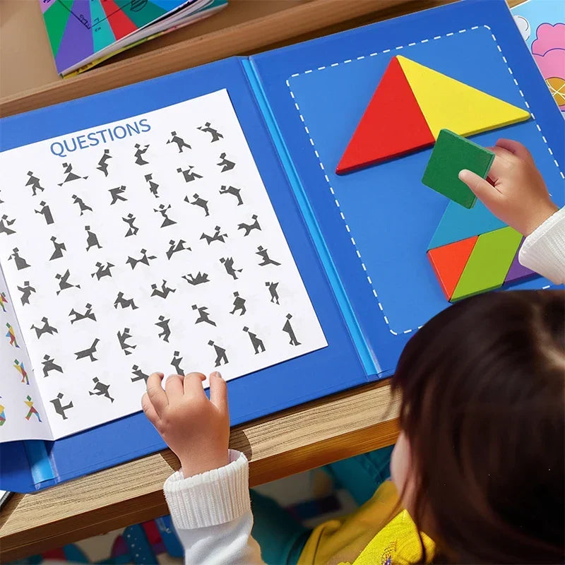 Montessori-magnetisch tangramboek