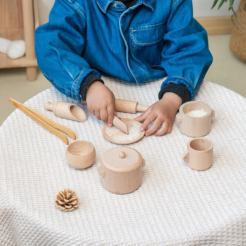 Montessori-houten keukenset voor kinderen