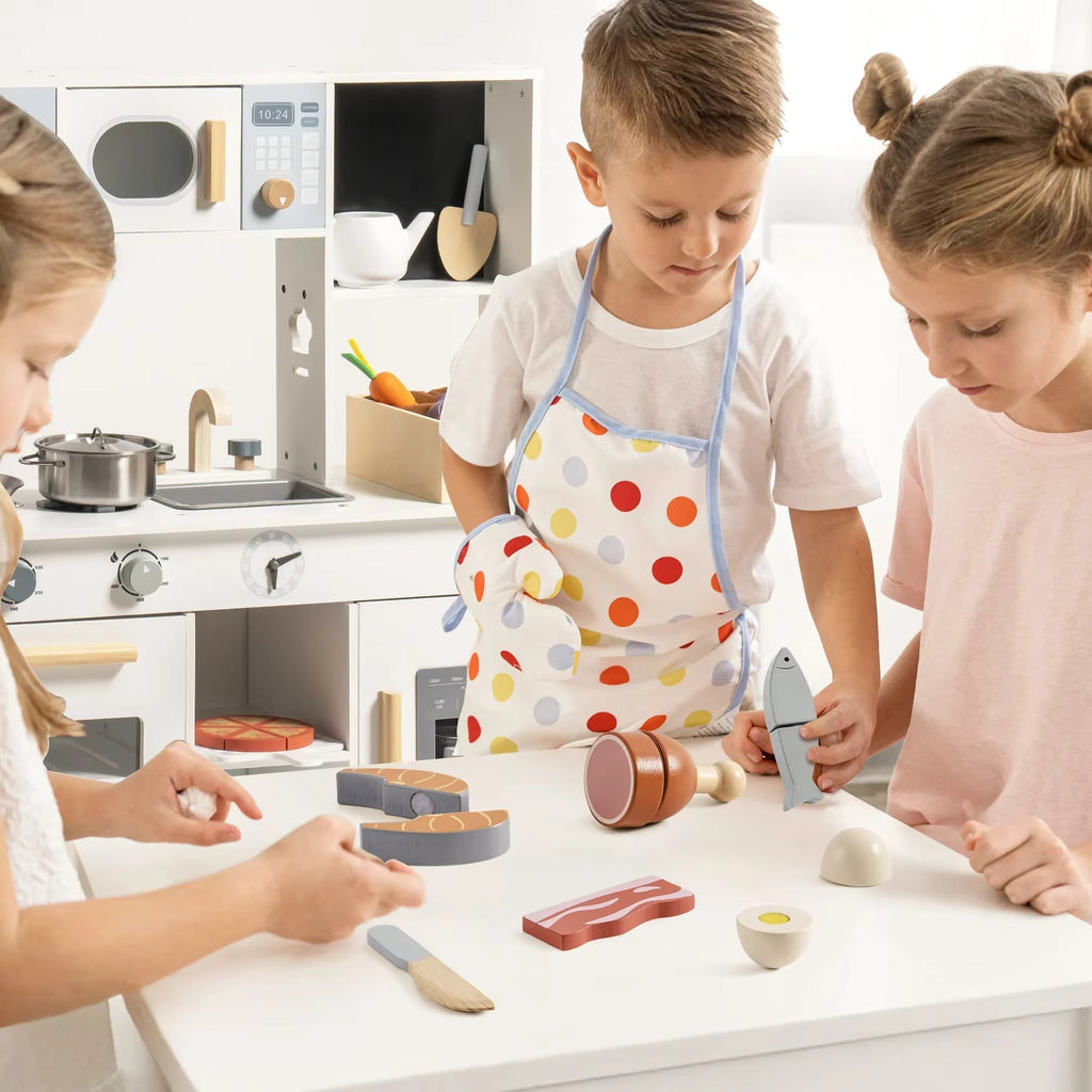 Montessori-snijdset met speelvoedsel