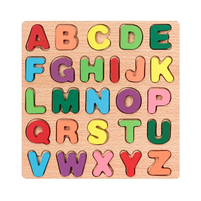 Montessori-leerpuzzels – letters, cijfers & vormen
