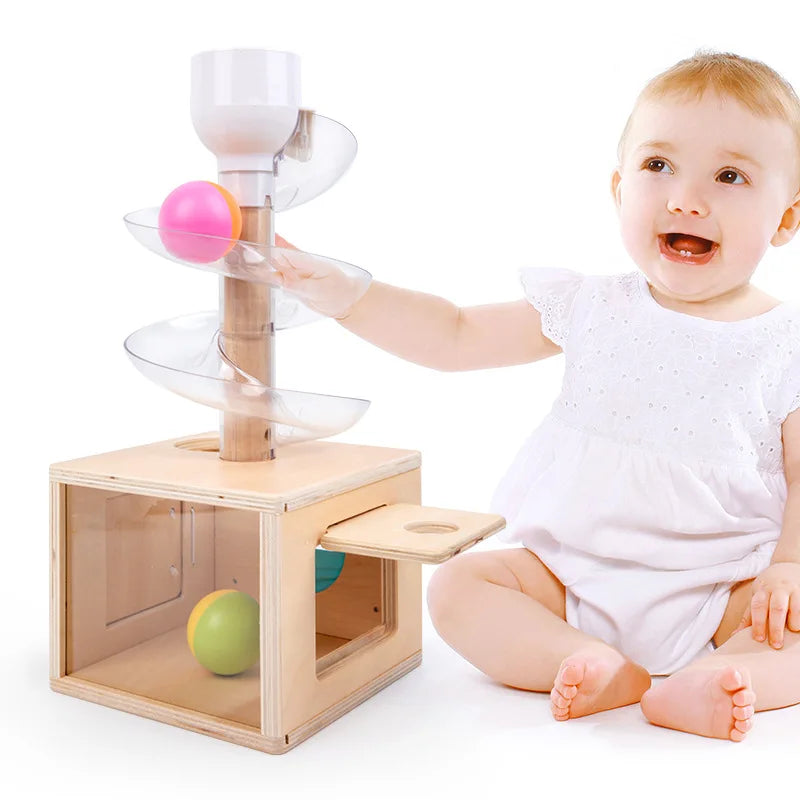 Montessori-kogelspiraal van hout