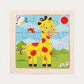 Montessori-dierenpuzzel – 15 houten dierenmotieven