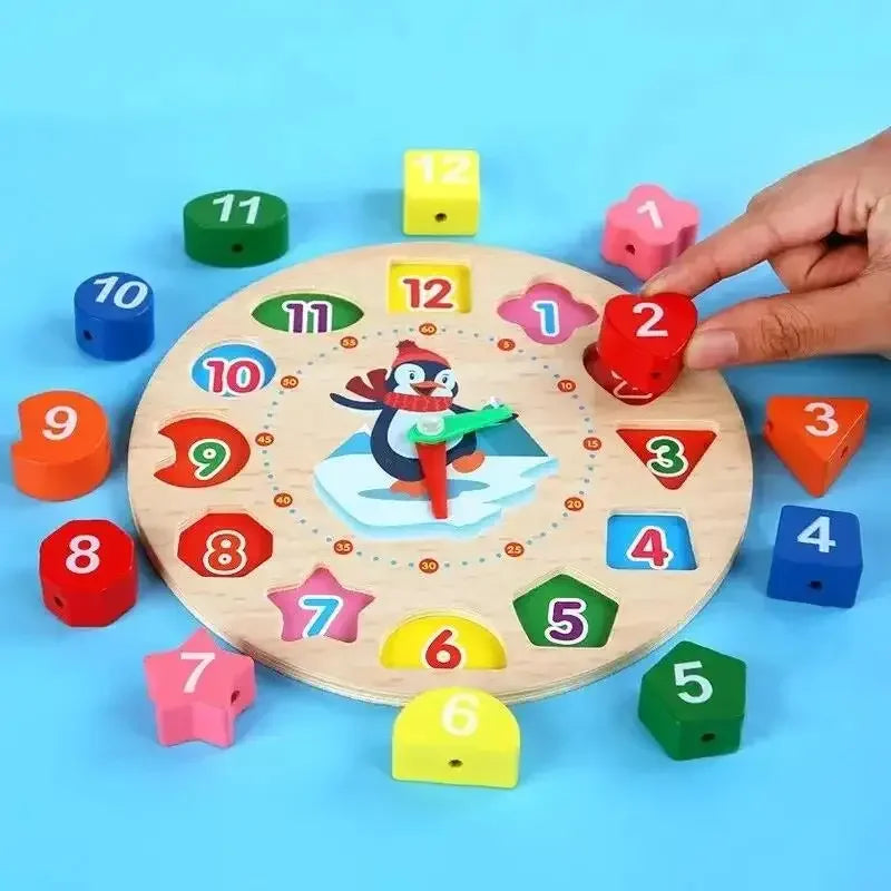 Montessori-pinguïn-leerklok