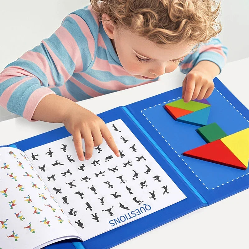 Montessori-magnetisch tangramboek