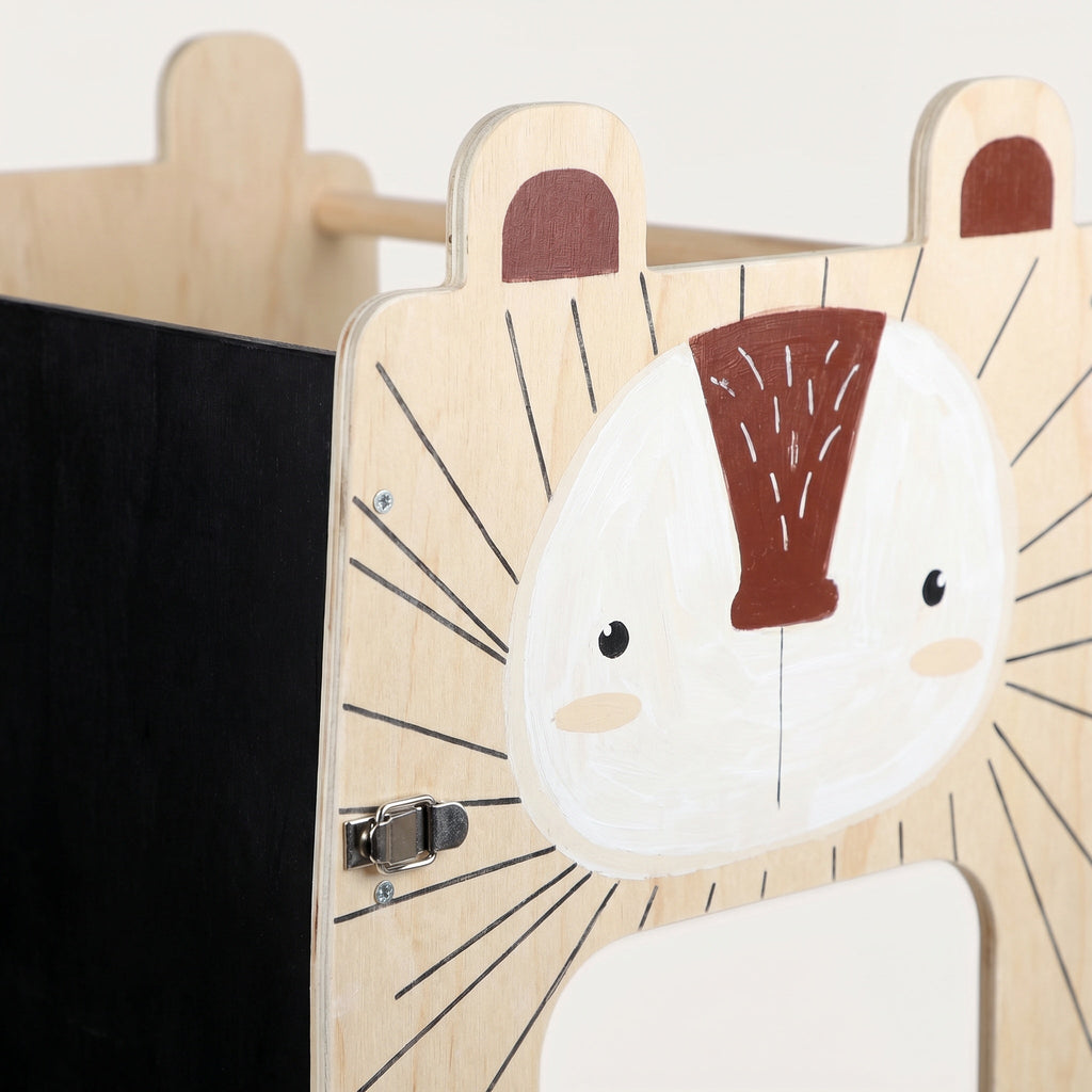 Montessori-leertoren 3-in-1 met tekentafel