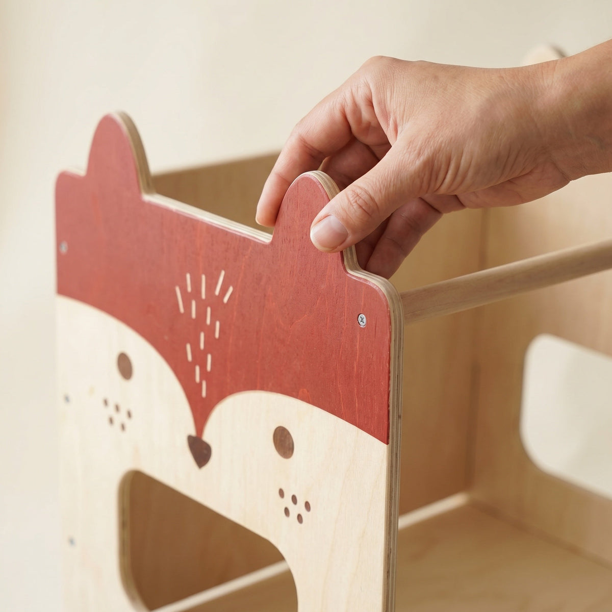 Montessori-leertoren 3-in-1 met tekentafel