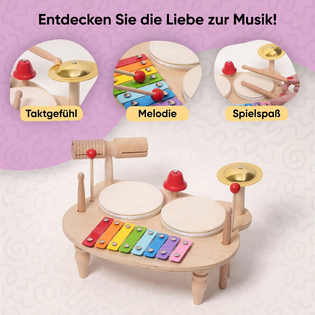 Montessori-muziekset met 14 instrumenten