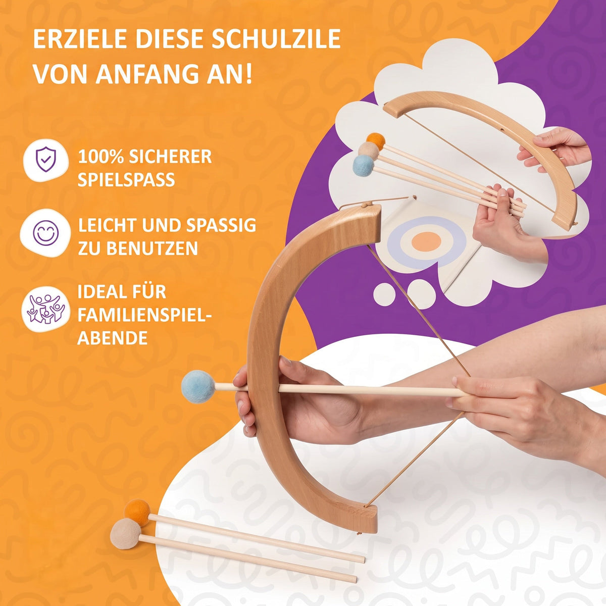 Montessori-boog & pijlset voor kinderen