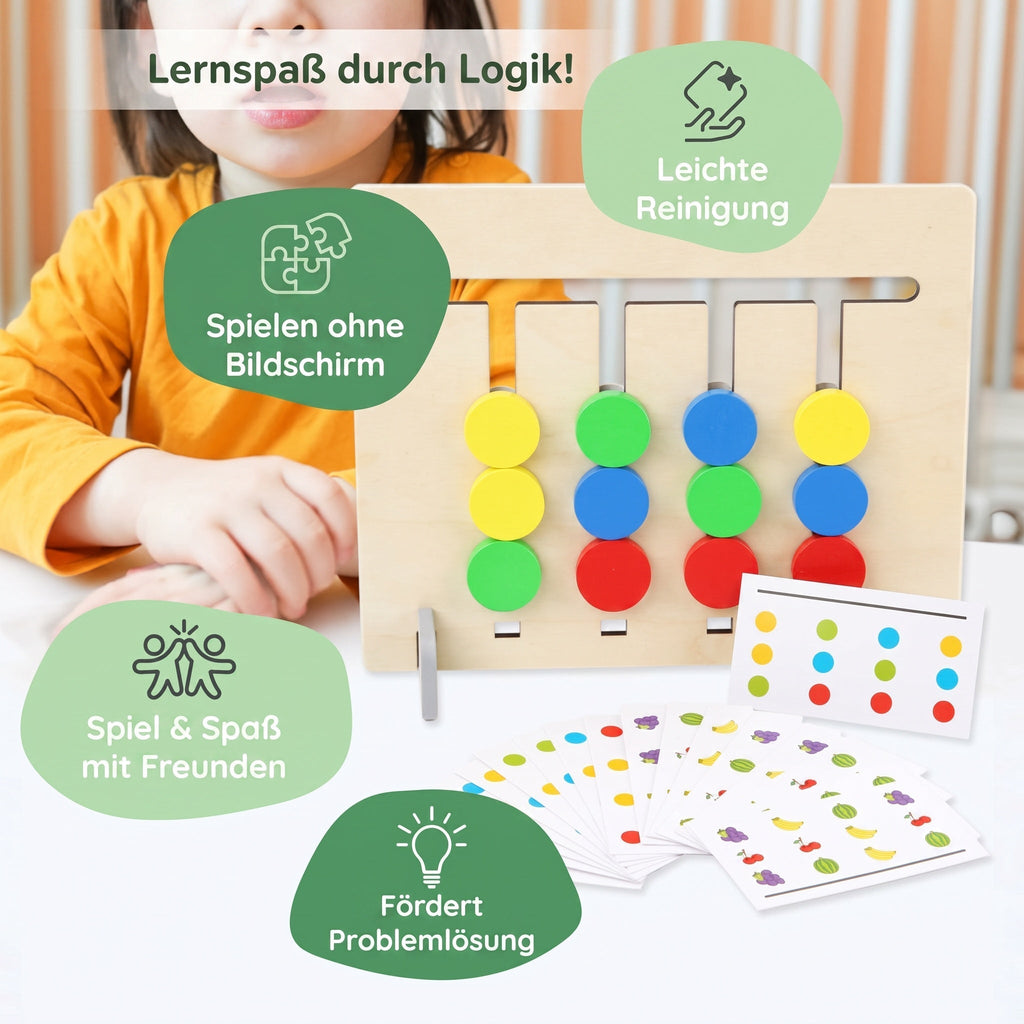 Dubbelzijdig Montessori-vormenkoppelspel