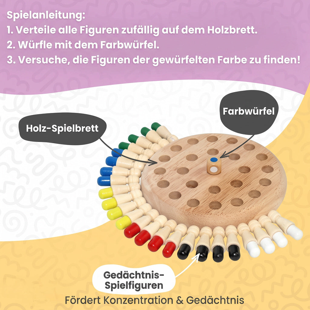 Montessori-memoryspel van hout