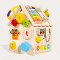 Montessori-activiteitenhuis met opbergruimte