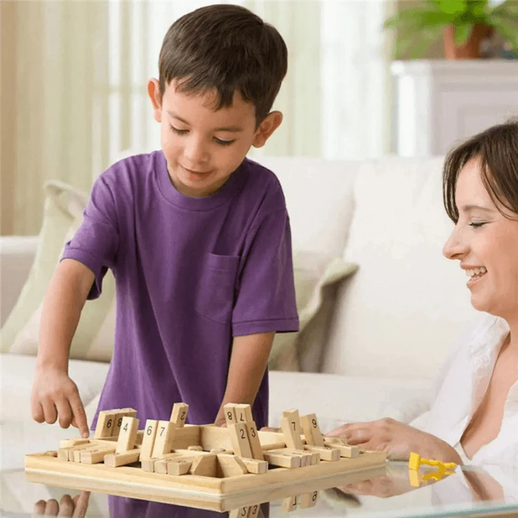 Montessori-cijferspel met dobbelstenen