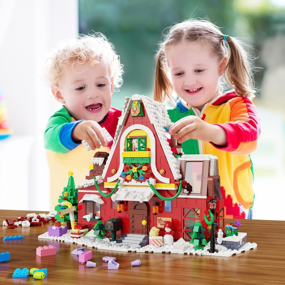 Montessori-kersthuis om te bouwen