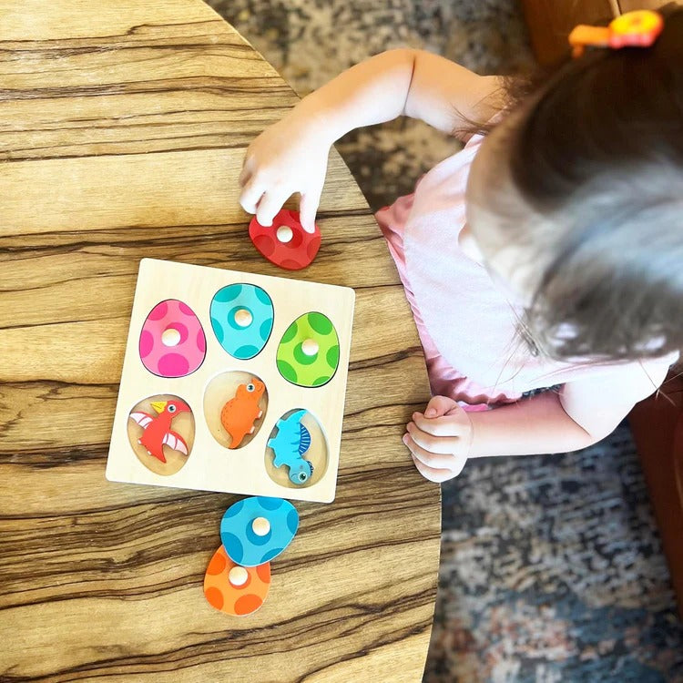 Montessori-dinosaurus-uitbroedpuzzel