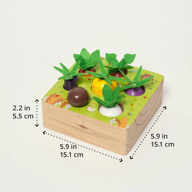 Montessori-houten groenteset