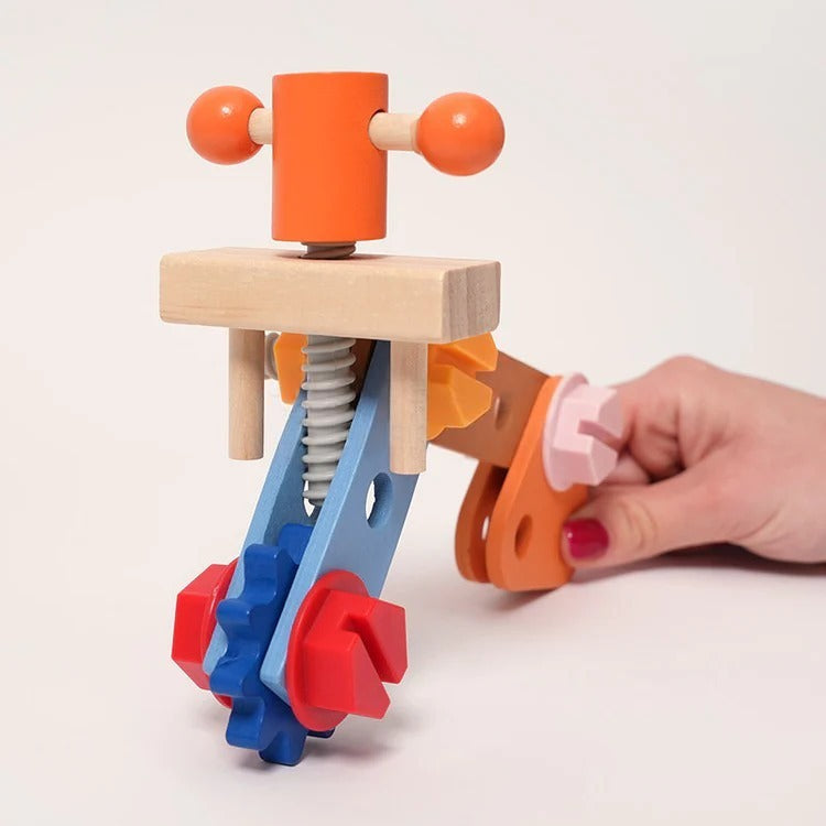 Montessori-houten werkplaats voor kinderen