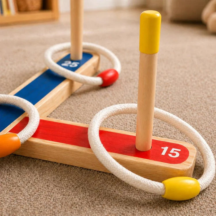 Montessori-ringwerpspel met cijfers & kleuren