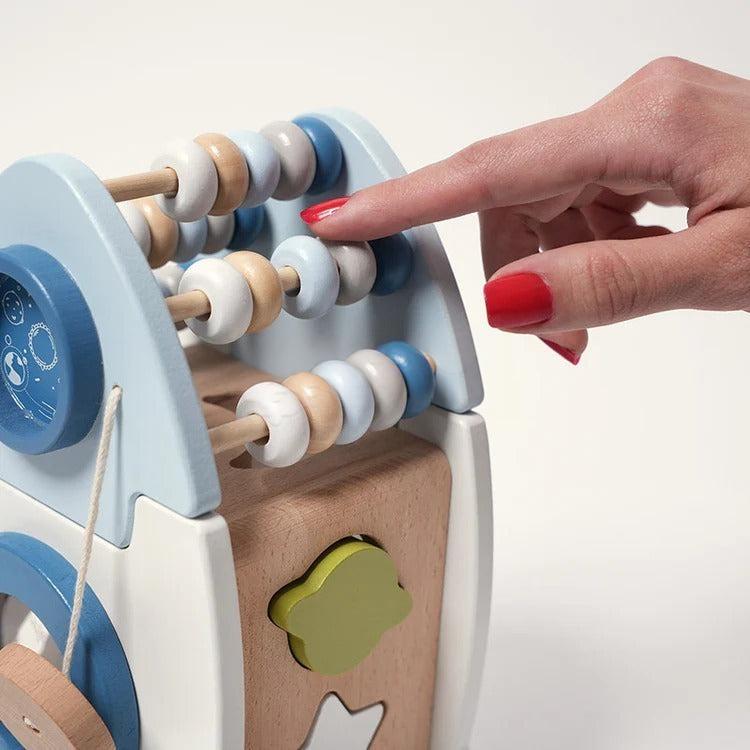 Montessori-leerraket met motoriekspelletjes