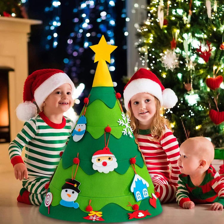 Montessori 360° vilten kerstboom