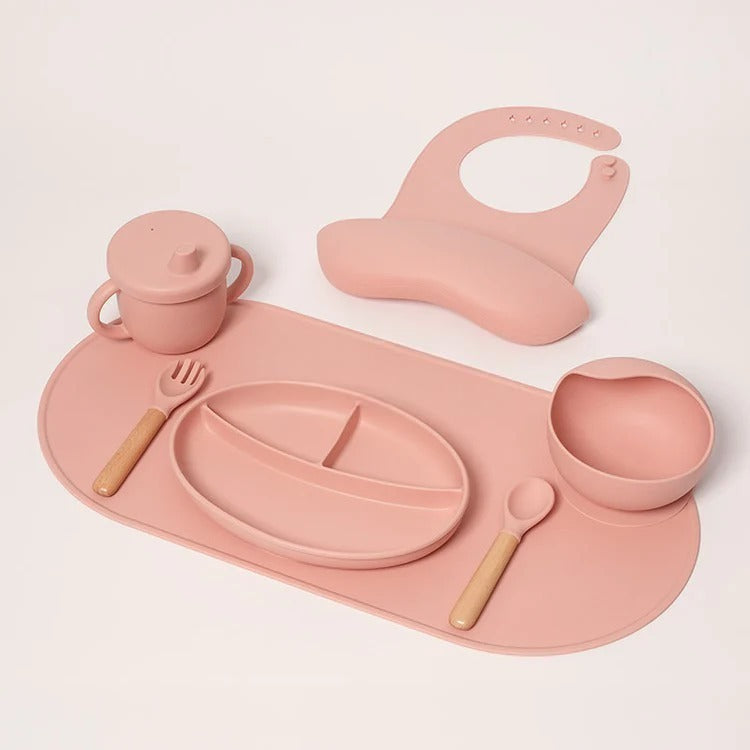 Montessori-siliconen eetset voor baby's