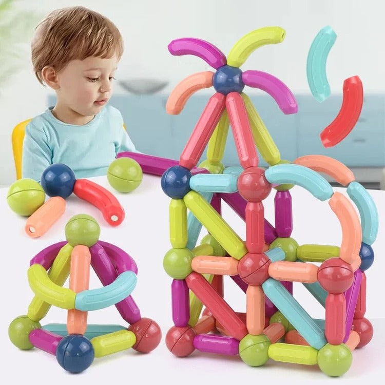 Montessori-magnetische bouwset met 36 onderdelen