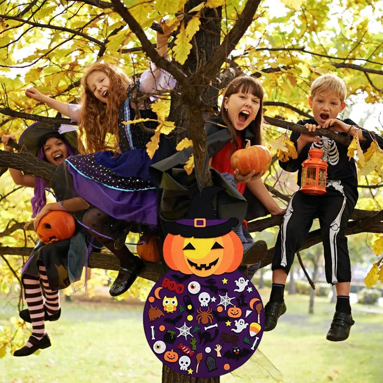 Montessori-vilten Halloween-pompoen