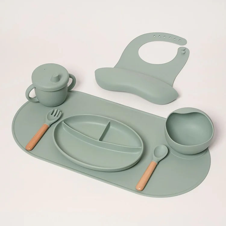 Montessori-siliconen eetset voor baby's