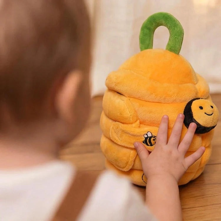 Montessori-pluchen bijenkorf voor baby's