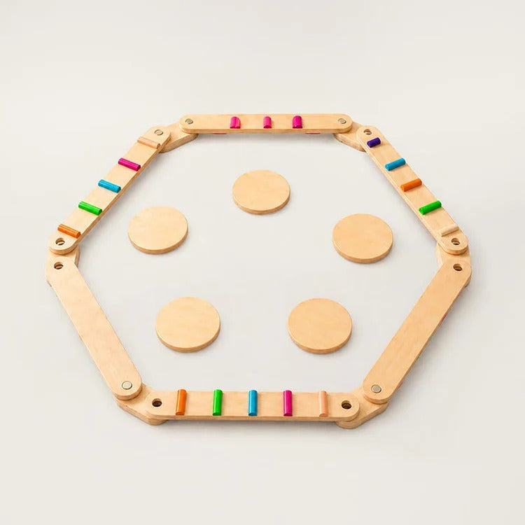 Montessori-balancebalken & stapstenen