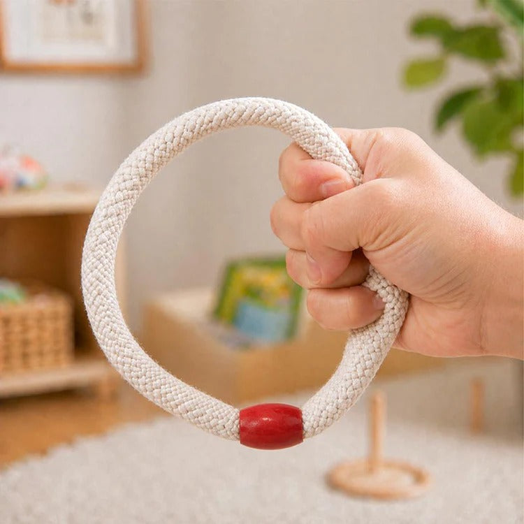 Montessori-ringwerpspel met cijfers & kleuren