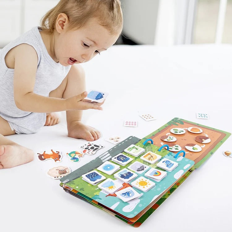 Montessori-activiteitenboek met stickers