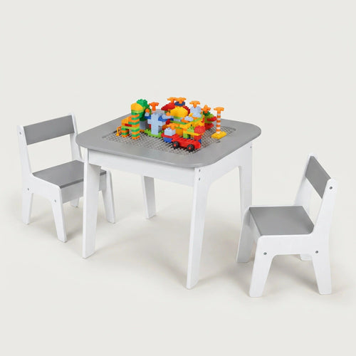 4-in-1 Montessori-activiteitentafel met stoelen