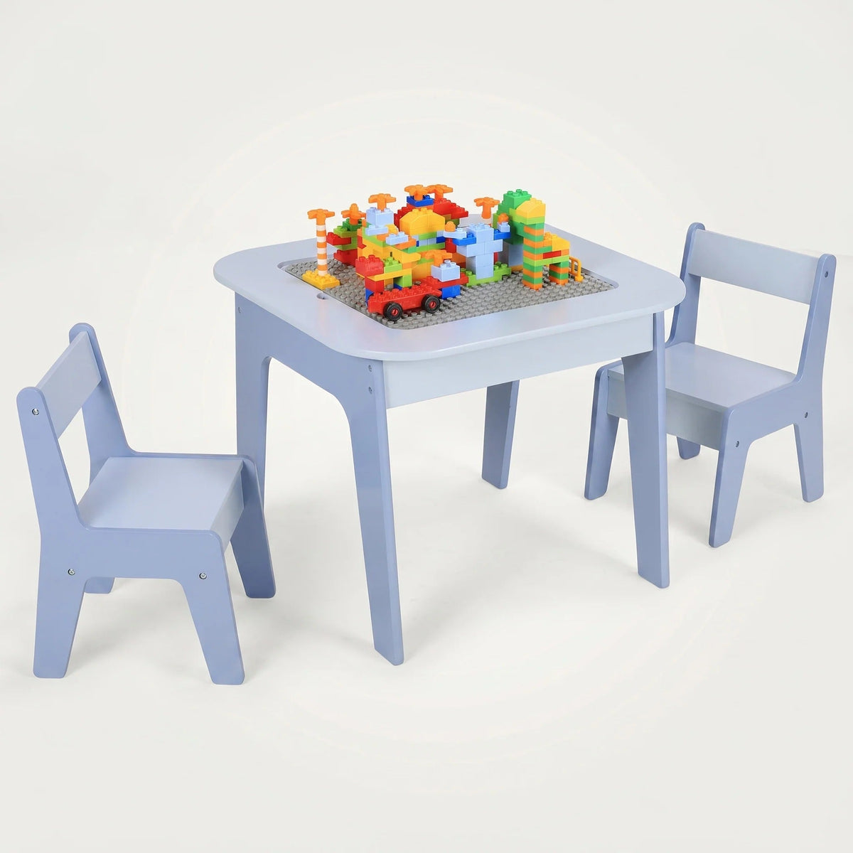 4-in-1 Montessori-activiteitentafel met stoelen