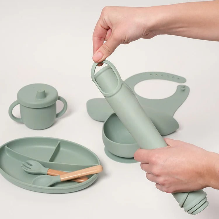 Montessori-siliconen eetset voor baby's