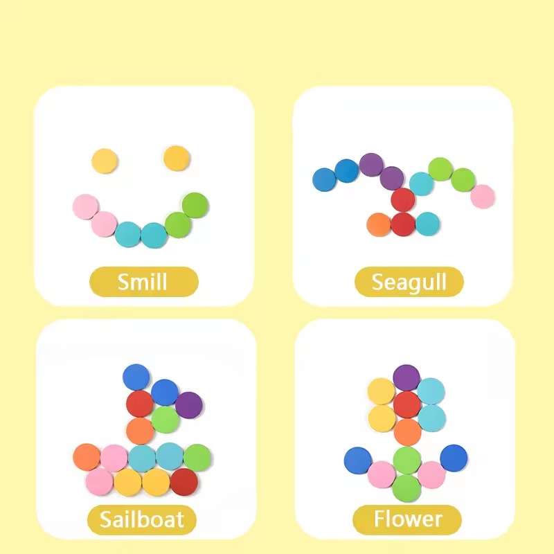 Montessori-sorteer- & telset met 8 kleuren