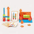 Montessori-logische bouwset met beeldkaarten