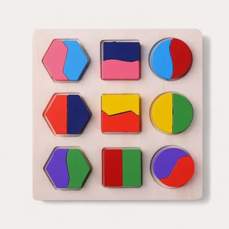 Montessori-koppelbord voor vormen & breuken