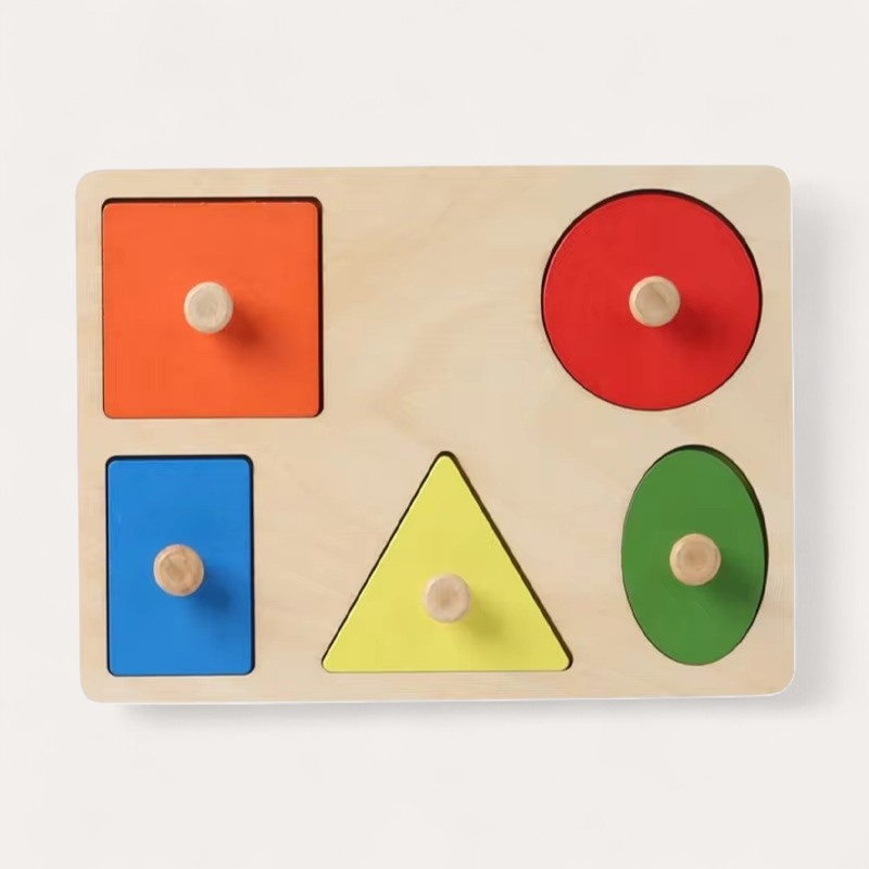 Montessori-puzzel voor vormen & kleuren